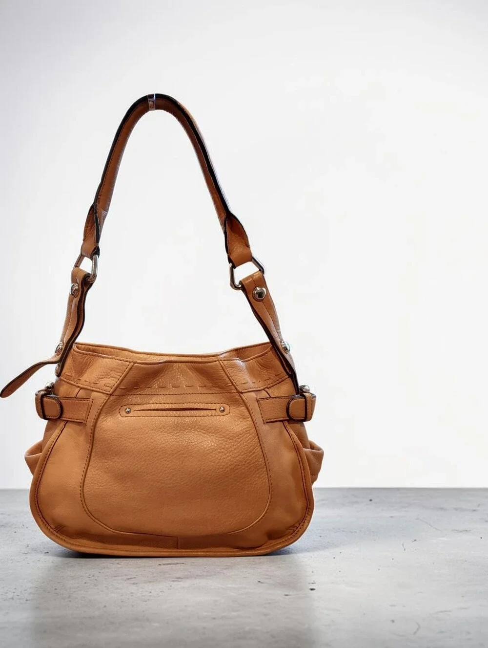 B. Majowsky Leather Hobo Bag
